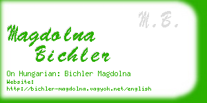 magdolna bichler business card